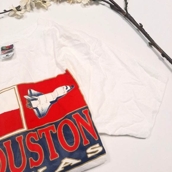 HOUSTON TEXAS SPACE ROCKET T-SHIRT - Picture 4 of 6